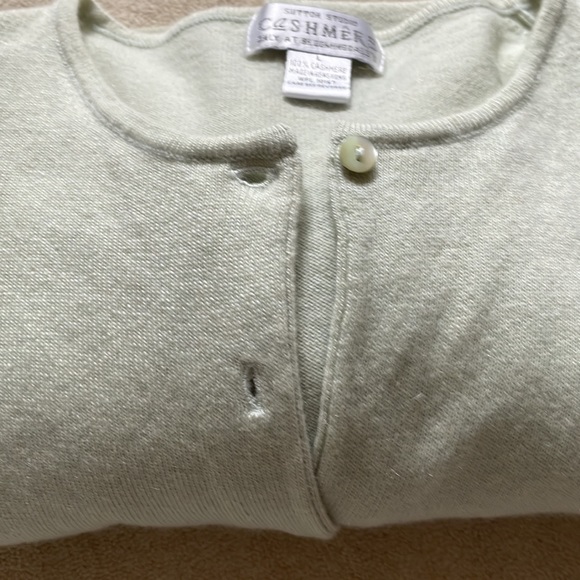 SUTTON STUDIO on at BLOOMINGDALE’S 100% CASHMERE CARDIGAN. Size L - Picture 4 of 4